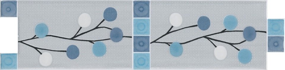 CENEFA 6,5X25 ITALIA AZUL (Pasta blanca) - LCE